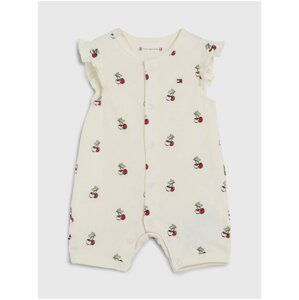 Krémové holčičí vzorované body Tommy Hilfiger Baby Cherry