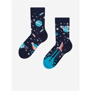 Tmavě modré dětské veselé ponožky Dedoles Planety