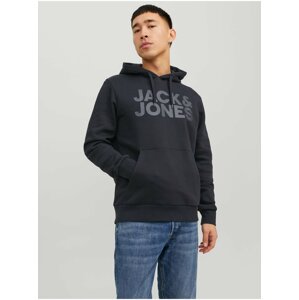 Černá pánská mikina s kapucí Jack & Jones Corp