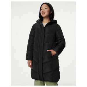 Černý holčičí zimní zateplený kabát Marks & Spencer
