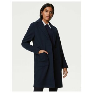 Tmavě modrý dámský kabát Marks & Spencer