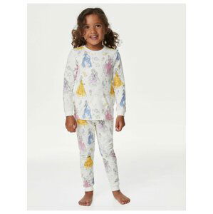Krémové holčičí pyžamo s motivem Disney Princess Marks & Spencer