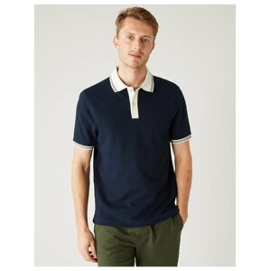 Tmavě modré pánské polo tričko Marks & Spencer