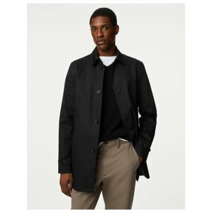 Černý pánský nepromokavý kabát Marks & Spencer