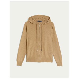 Světle hnědý dámský svetr s kapucí Marks & Spencer