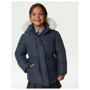 Tmavě modrá holčičí zimní bunda Marks & Spencer