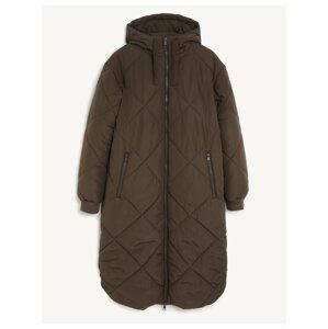 Hnědý dámský prošívaný kabát s technologií Thermowarmth™ Marks & Spencer