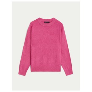 Tmavě růžový dámský basic svetr Marks & Spencer