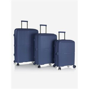 Sada tŕí cestovních kufrů v modré barvě Heys Airlite S,M,L Blue