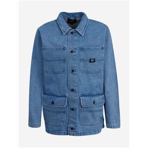 Modrá pánská džínová košilová bunda VANS Drill