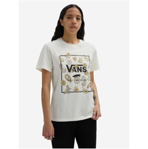 Krémové dámské tričko VANS Trippy Floral