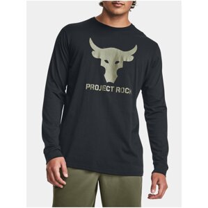 Černé pánské tričko Under Armour Project Rock Brahma Bull LS