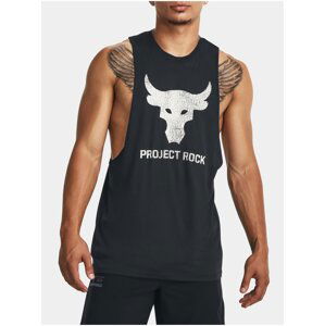 Černé pánské sportovní tílko Under Armour UA PROJECT ROCK BRAHMA BULL TANK