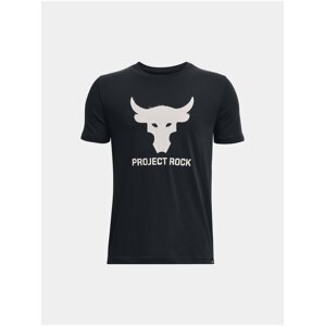 Černé klučičí tričko Under Armour Project Rock Brahma Bull