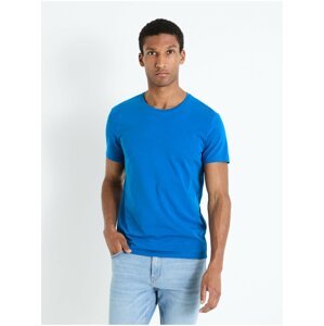 Modré pánské basic tričko Celio Neunir