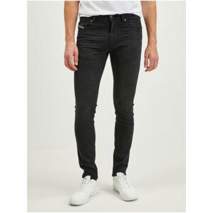 Černé pánské skinny fit džíny Diesel