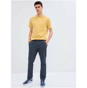 Modré pánské slim fit kalhoty GAP GapFlex