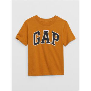 Oranžové klučičí tričko s logem GAP