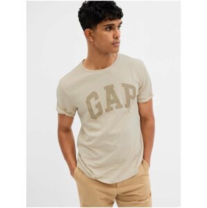 Béžové pánské tričko s logem GAP