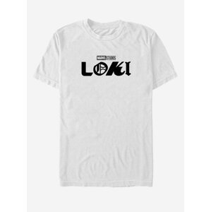 Bílé unisex tričko ZOOT.Fan Marvel Loki Logo