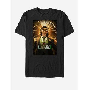 Černé unisex tričko ZOOT.Fan Marvel Loki Smile Poster