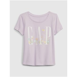 Světle fialové holčičí tričko Gap