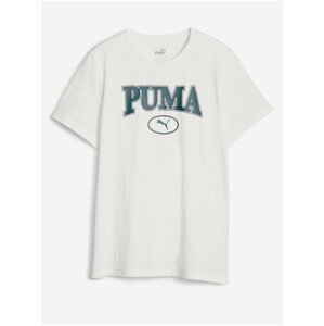 Krémové klučičí tričko Puma Squad