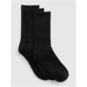 Sada tří párů unisex ponožek v černé barvě GAP