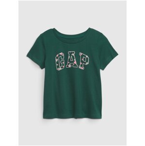 Tmavě zelené holčičí tričko Gap