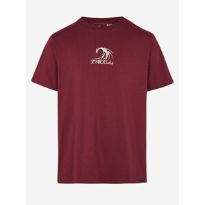 Vínové pánské tričko s potiskem O'Neill DIPSEA T-SHIRT