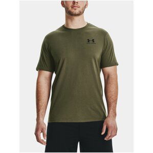 Khaki sportovní tričko Under Armour UA M SPORTSTYLE LC SS