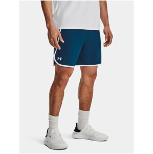 Modré pánské sportovní kraťasy Under Armour UA HIIT Woven 8in Shorts