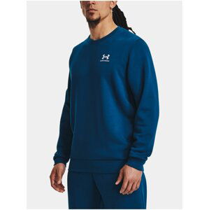 Modrá pánská sportovní mikina Under Armour UA Essential Fleece Crew