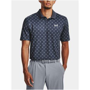 Tmavě šedé vzorované sportovní polo tričko Under Armour UA Perf 3.0 Printed Polo