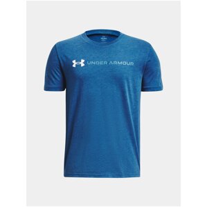 Modré klučičí sportovní tričko Under Armour Wordmark