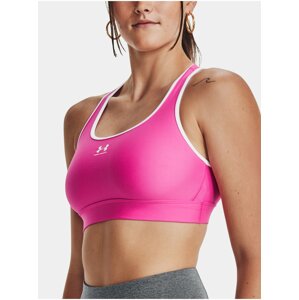 Růžová dámská sportovní podprsenka Under Armour Mid Padless