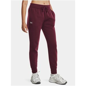 Vínové dámské tepláky Under Armour UA Rival Fleece Jogger