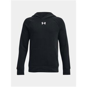 Černá dětská mikina s kapucí Under Armour UA Rival Fleece Hoodie