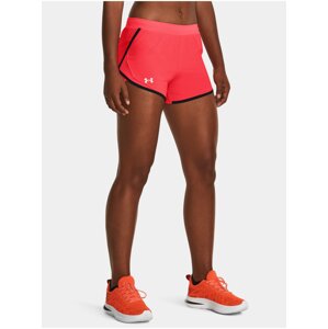 Červené dámské sportovní kraťasy Under Armour UA Fly By 2.0 Short