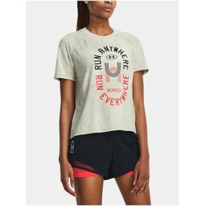 Světle šedé dámské sportovní tričko Under Armour Run