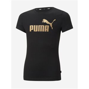 Černé holčičí tričko Puma ESS+