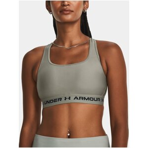 Šedá sportovní podprsenka Under Armour Crossback Mid Bra