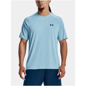 Světle modré pánské sportovní tričko Under Armour UA Tech 2.0 SS Tee