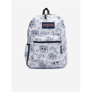 Bílý dámský vzorovaný batoh Jansport Cross Town