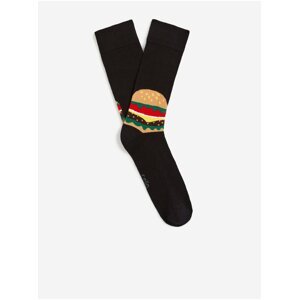 Černé pánské vzorované ponožky Celio Fisourg