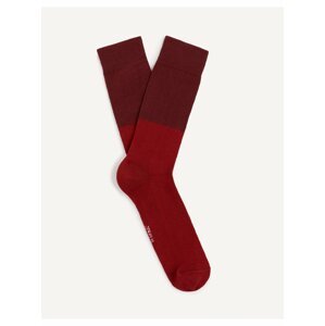 Červené pánské ponožky Celio Fiduobloc