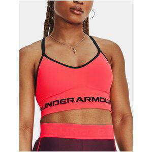 Červená sportovní podprsenka Under Armour UA Seamless Low Long Bra