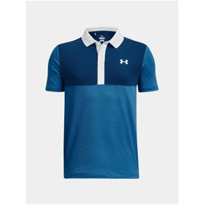 Modré klučičí sportovní polo tričko Under Armour Perf