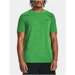 Zelené pánské kostkované sportovní tričko Under Armour Vanish Grid