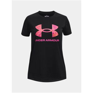 Černé sportovní tričko Under Armour UA Tech Print BL SSC